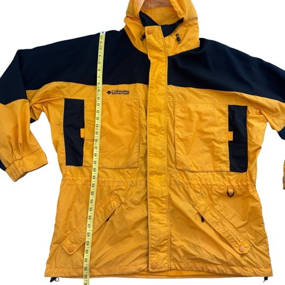 COLUMBIA Vintage Sportswear Yellow & Black Zip Up Jacket XL west ridge - Picture 4 of 12